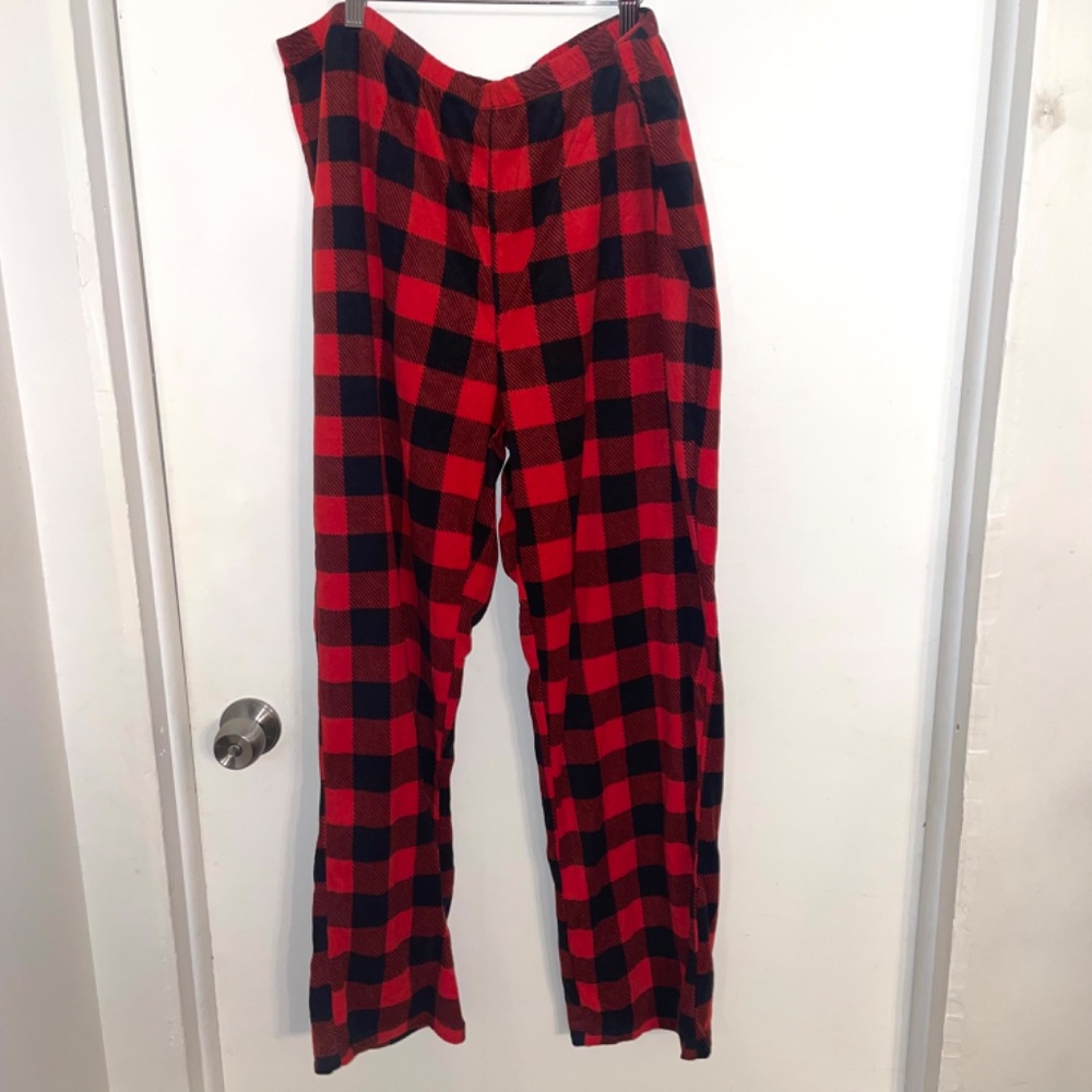 NWOT Women's Buffalo Plaid Fleece Matching Family Pajama Pants Size XXL - Picture 3 of 10